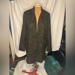 Atmosphere Black and Brown Coatigan